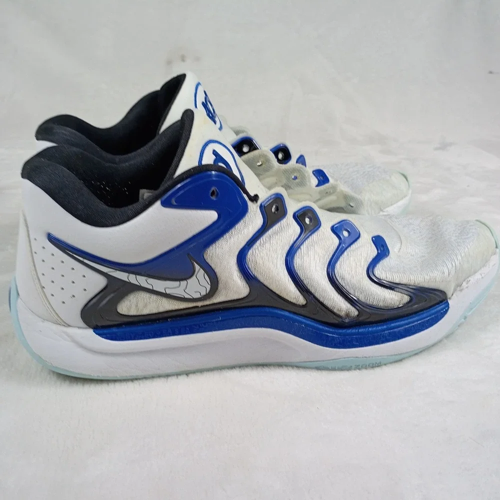 Nike KD17 Basketball Shoes Mens Size 12 White Blue  Air Zoom‎ Sneakers